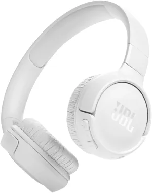 JBL JBLT520BTWHTAM-Z Tune 520BT Wireless on-ear Headphones, White - (Renewed)
