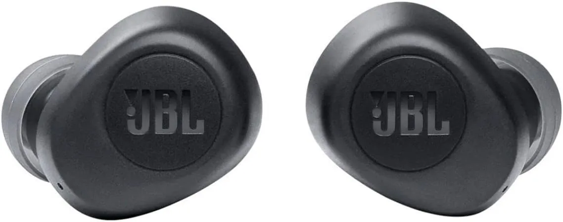 JBL Vibe 100 TWS True Wireless In-Ear Headphones w/Charging Case - Black (Renewed)