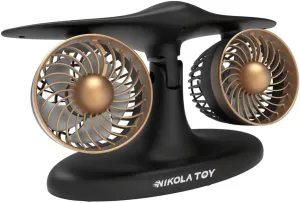 Jet Engine Fan, Creative Desktop Jet Engine Model with Colorful Lights, Aviation-Inspired Tech Decor Gift for Engineering Enthusiasts