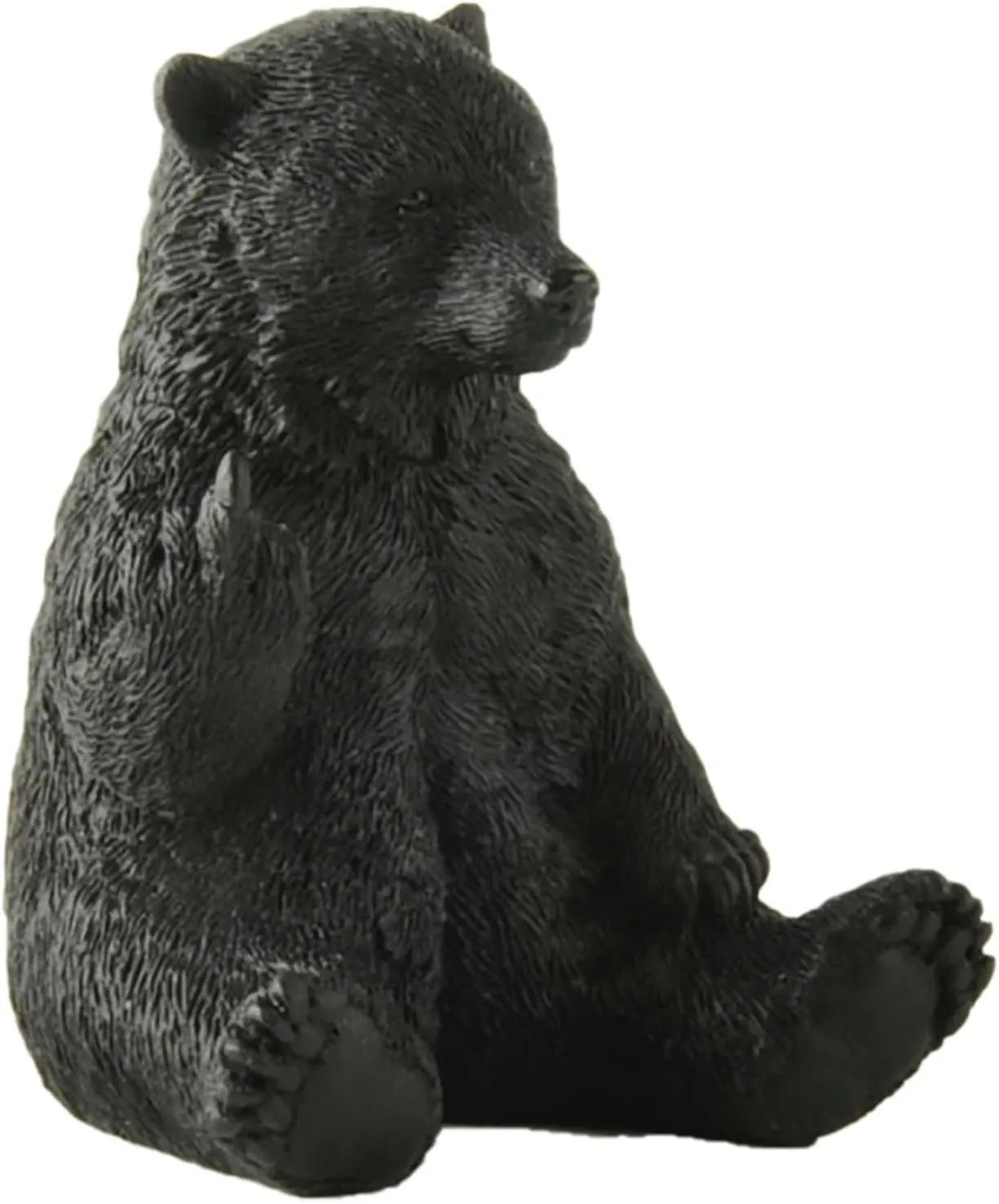 JFSM INC. Holiday Stocking Stuffer, Black Bear Raising Middle Finger Figurine - Funny Gift, Cabin Themed Decor, Man Cave Decor
