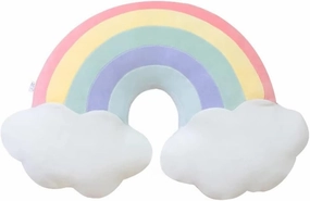 JIANEEXSQ Cloud Rainbow Shaped Pillow Home Decorative Creative Cushion Plush Stuffed Pillow Candy Color Cushion 00112021