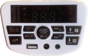 JR1956G 12V Children Electric Vehicle Multi-Function Bluetooth Connection Music Power. Motherboard Control Entertainment Operation System Accessories for Powered Wheel Replacement Parts