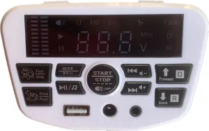 JR1956G 12V Children's Electric car Multifunctional PCB Center Panel, Printed Circuit Board Control Entertainment Operating System Power Wheel Accessories Replacement Parts