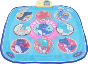 JTLB Dance Mat Foldable Music Challenge Levels Dinosaur Electronic Dance Pad for Children Toddler