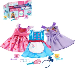 Just Play Disney Junior Alice’s Wonderland Bakery Dress Up and Pretend Play Trunk Set, Size 4-6X, Officially Licensed Kids Toys for Ages 3 Up, Amazon Exclusive