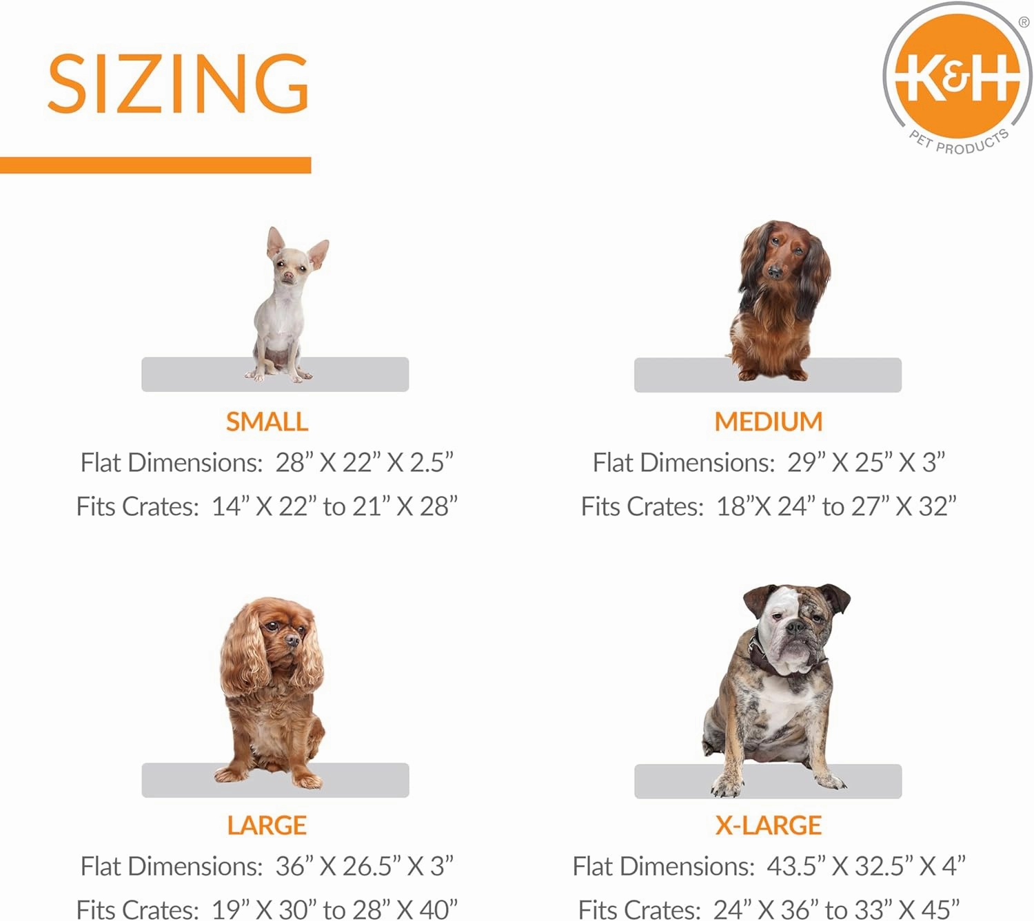 K&H Pet Products Ultra Plush Deluxe Bolster Dog Crate Pad, Dog Bed for Large Crates, Kennels, and Cages, Soft Indoor Portable Machine Washable Pet Mat - Fleece Large