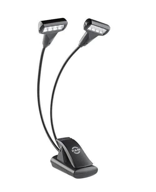 K&M "Double 4-LED T-Model FlexLight" Music Stand Light - 12273