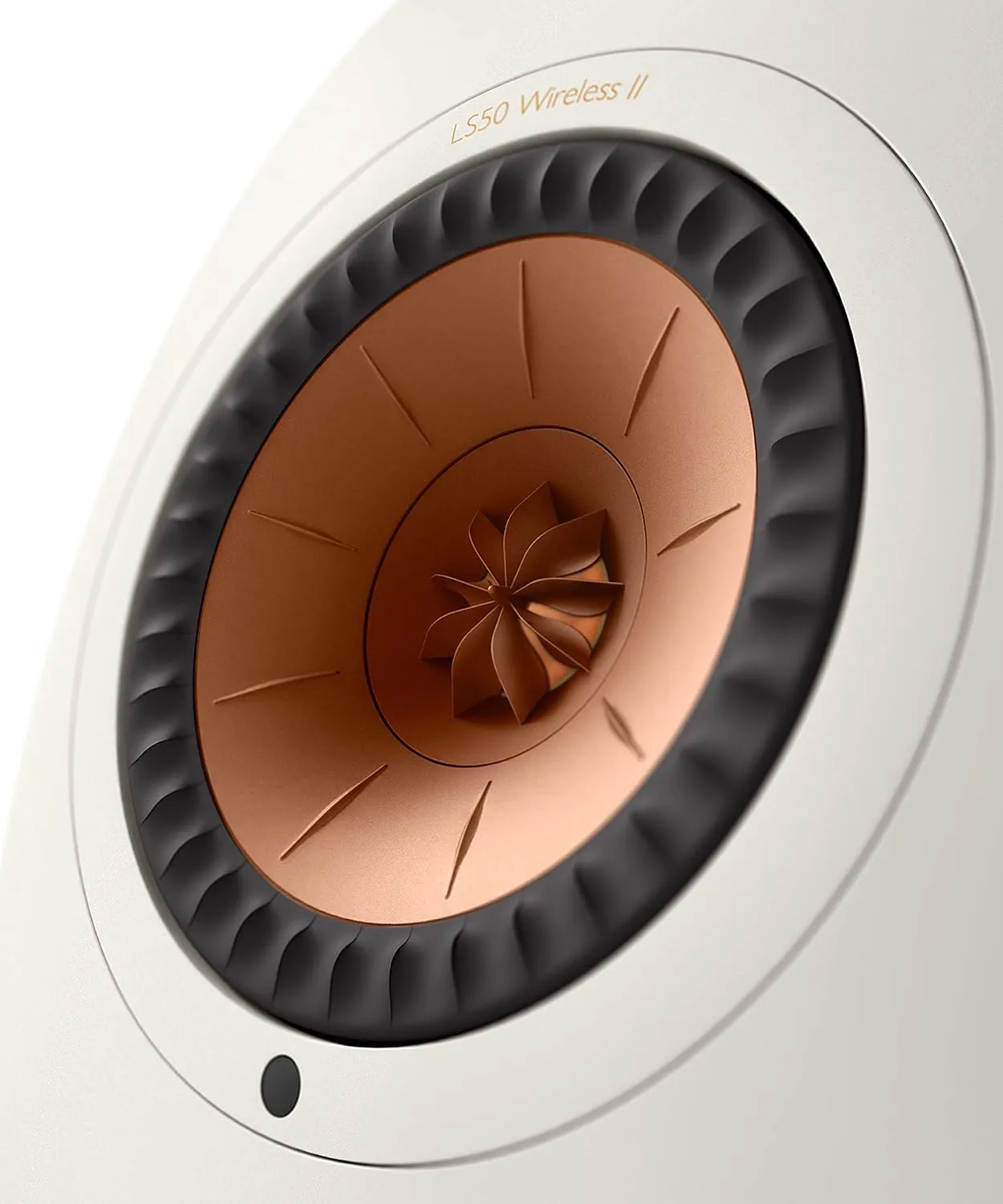KEF LS50 Wireless II Powered Bookshelf Speakers - Pair (Mineral White)