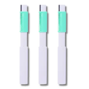 Kelley Reusable Face Razor for Women Facial Hair Razors | Instant & Painless Hair Removal | Dermaplaning Tool for Eyebrows, Upper Lip, Forehead, Peach Fuzz, Chin and Sideburns (Pack of 3)