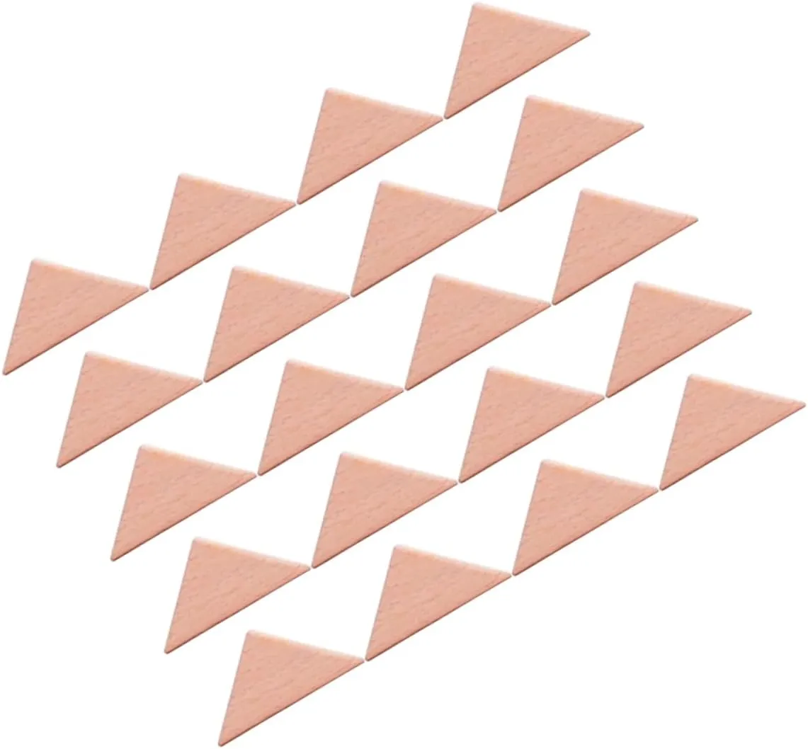 KESYOO 20pcs Geometric Building Blocks for Creative Playtime for Home Kindergarten Outdoors Safe Fun Easy to Store Big Triangle Design