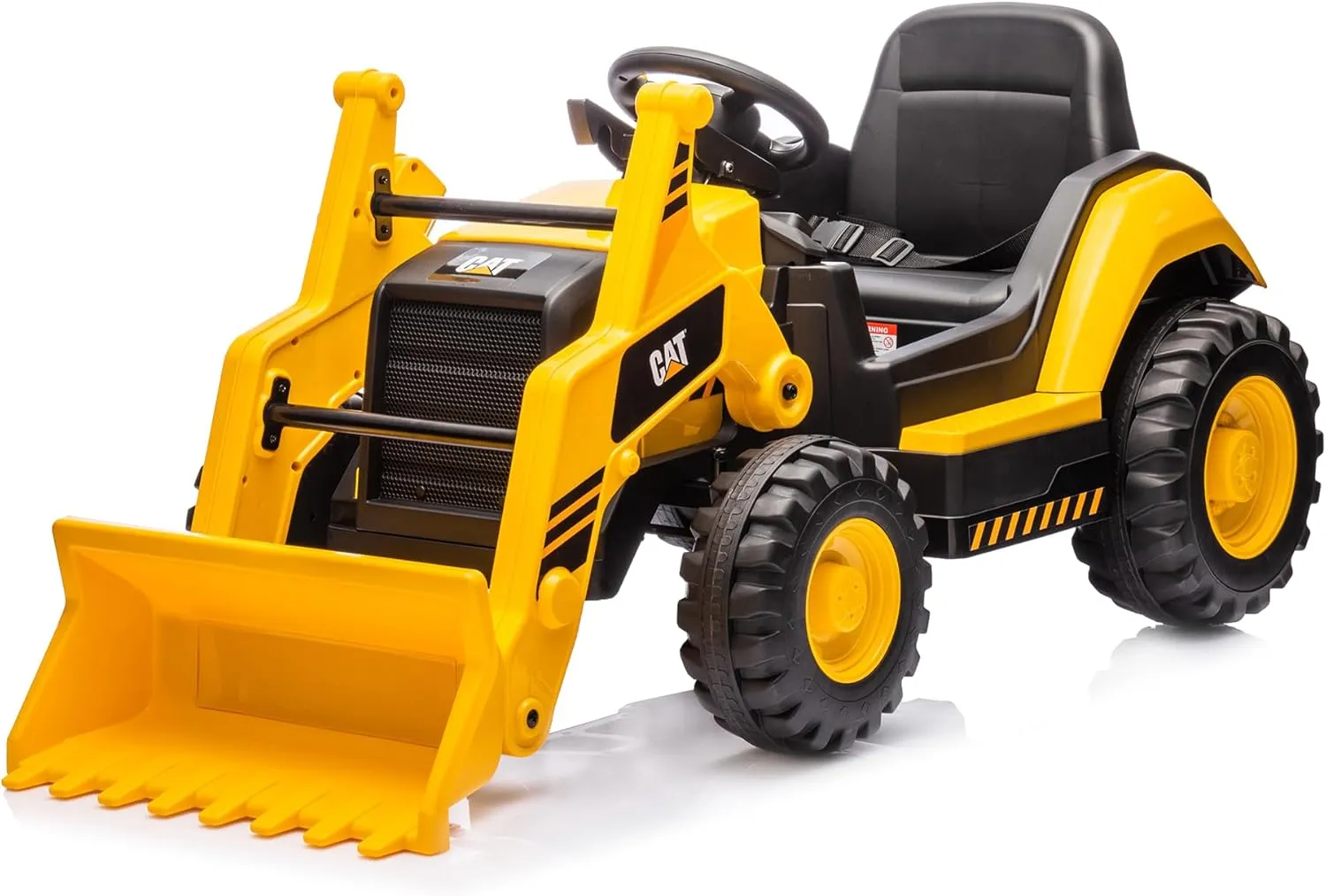 Kid Trax Kids Ride On Toys - 12V CAT Construction Toys for Boys w/Front Loader, Bulldozer, Excavator, Tractor Toy Truck, 2.5-5 mph, Indoor/Outdoor Play, Durable Ride On Car for Kids 3-6, Up to 66lbs
