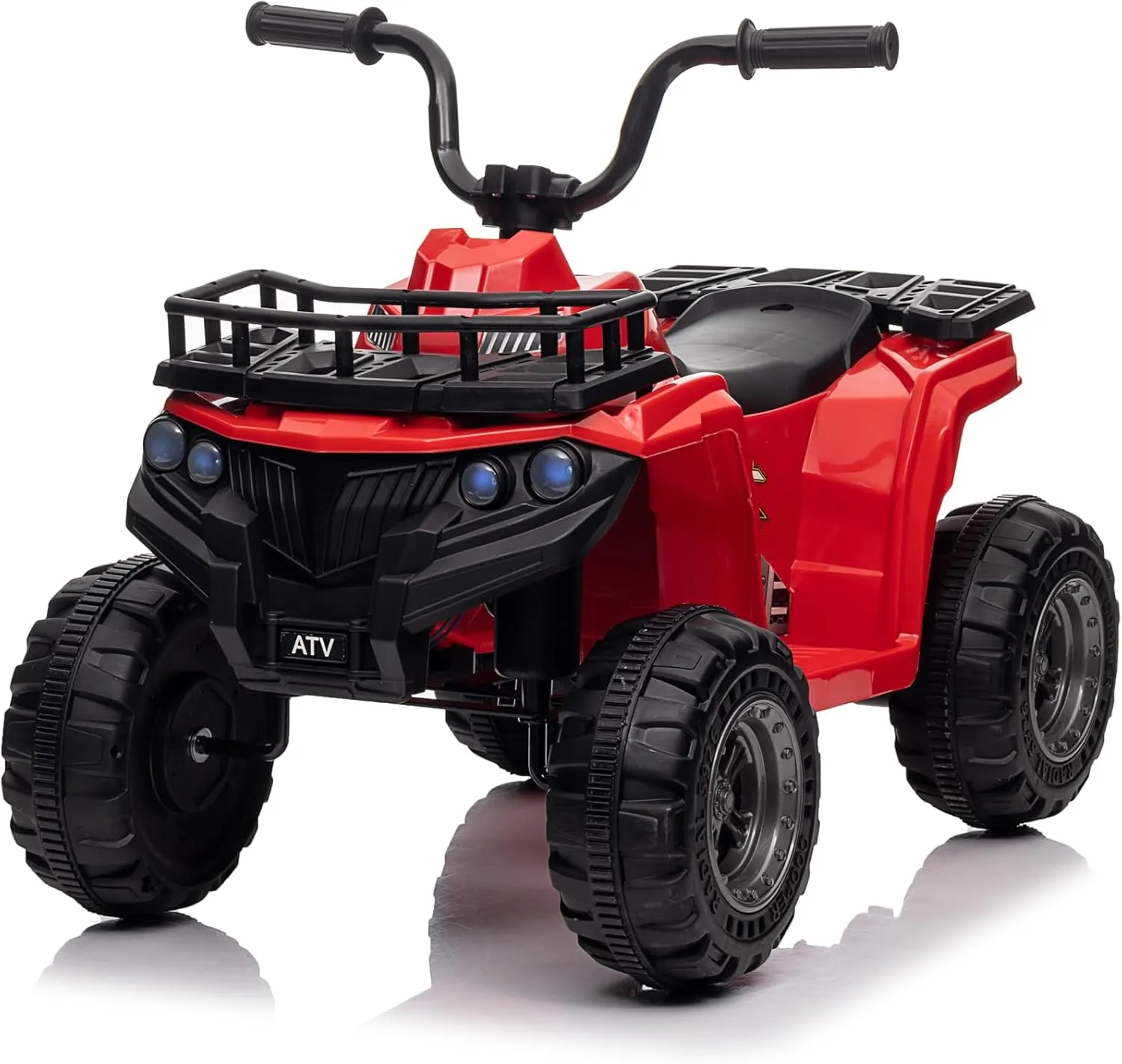 Kids Electric Ride On Car,12V ATV Battery-Powered Toy for Toddlers with LED Lights, Music, High/Low Speed Settings