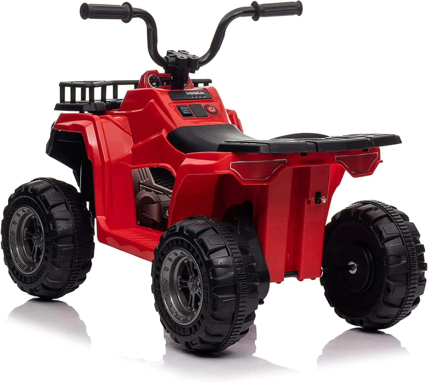 Kids Electric Ride On Car,12V ATV Battery-Powered Toy for Toddlers with LED Lights, Music, High/Low Speed Settings