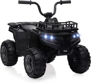 Kids Electric Ride On Car,12V ATV Battery-Powered Toy for Toddlers with LED Lights, Music, High/Low Speed Settings