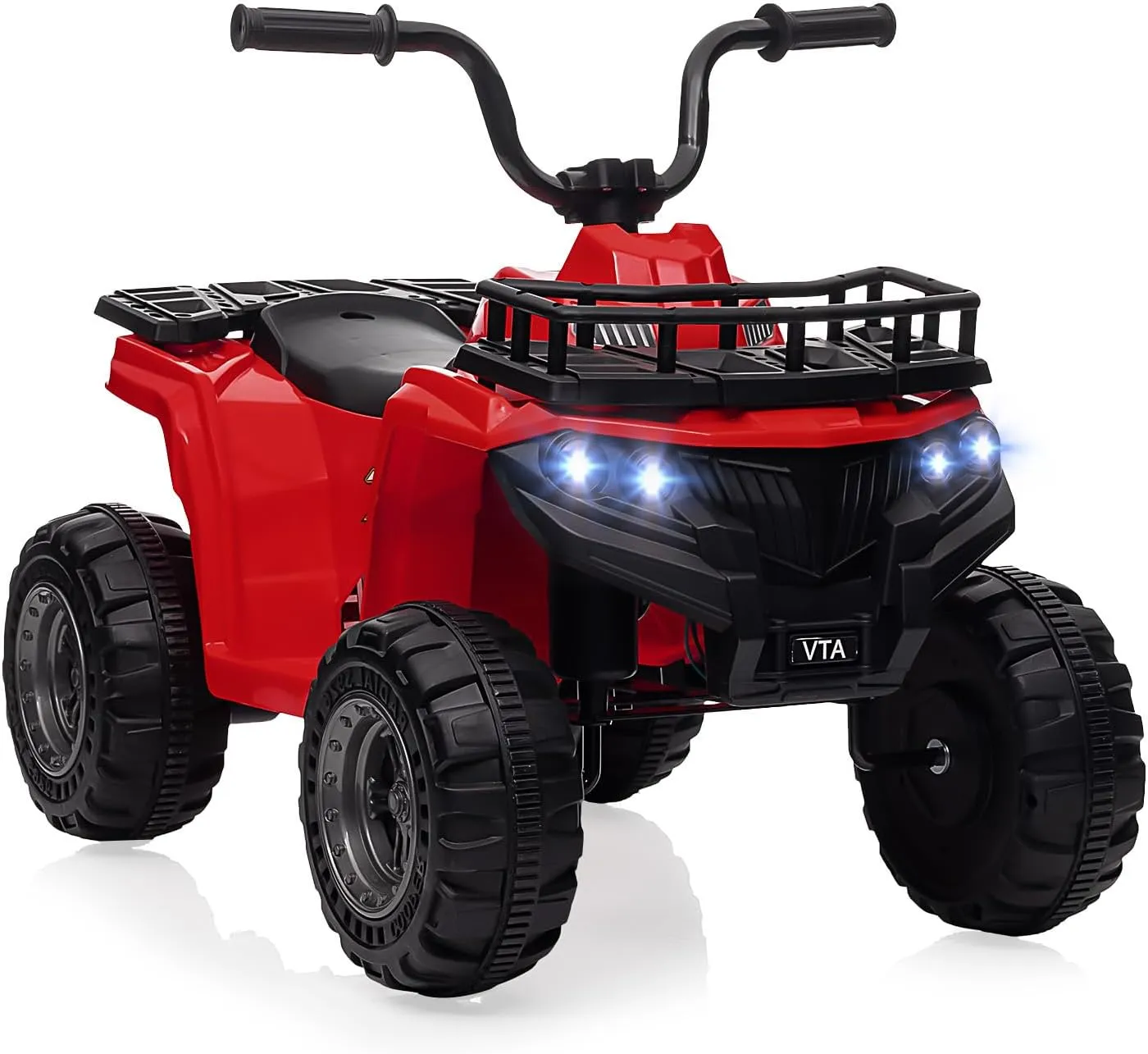 Kids Electric Ride On Car,12V ATV Battery-Powered Toy for Toddlers with LED Lights, Music, High/Low Speed Settings