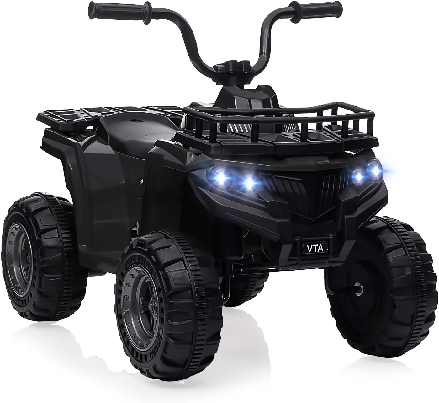 Kids Electric Ride On Car,12V ATV Battery-Powered Toy for Toddlers with LED Lights, Music, High/Low Speed Settings