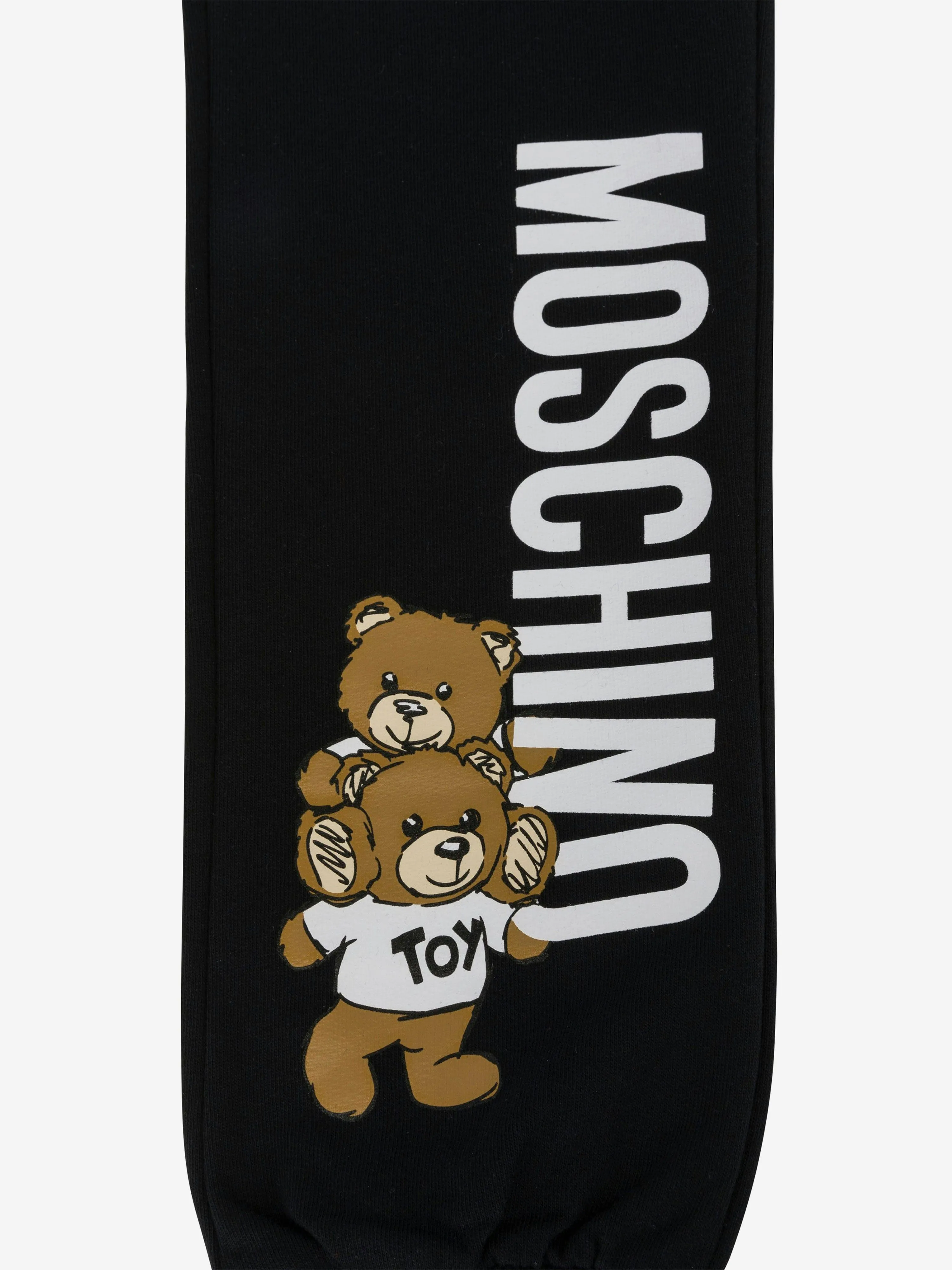 Kids Teddy Bear Logo Joggers in Black