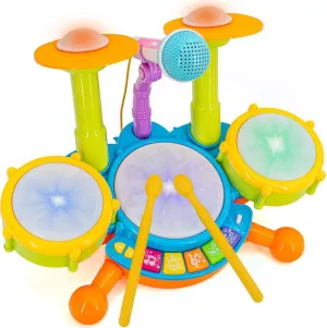 Kids Yellow Drum Kit – Musical Toy for Boys and Girls