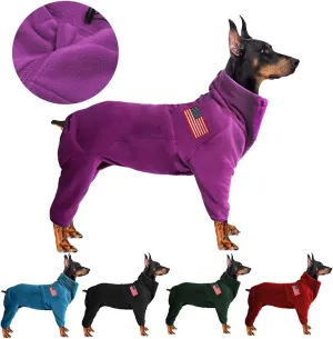 kims cosiart Dog Coat Dog Jackets Polar Fleece Pet Windproof Dog Sweater Pets Apparel Warm Fleece Padded Winter Dogs Coats Puppy Small Medium Large Dog Clothes for Dog Purple M