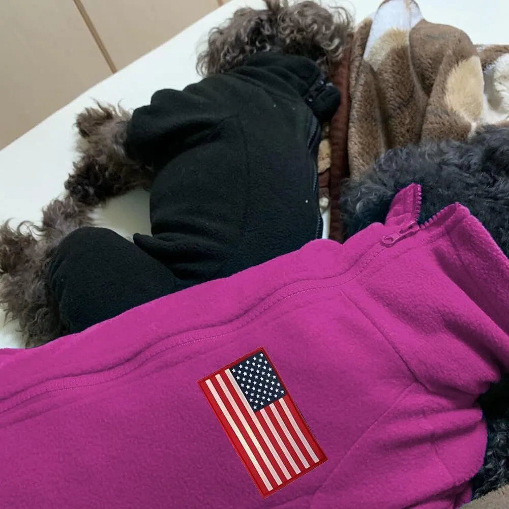 kims cosiart Dog Coat Dog Jackets Polar Fleece Pet Windproof Dog Sweater Pets Apparel Warm Fleece Padded Winter Dogs Coats Puppy Small Medium Large Dog Clothes for Dog Purple M