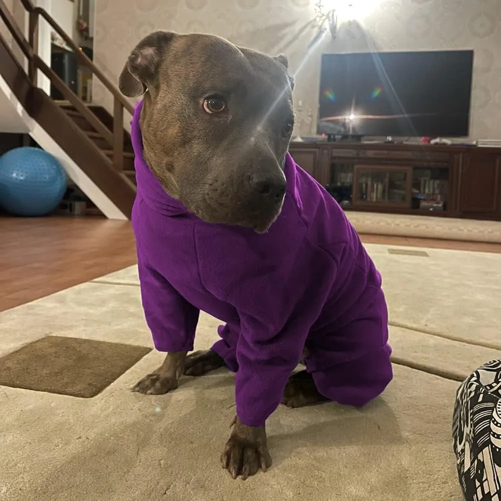 kims cosiart Dog Coat Dog Jackets Polar Fleece Pet Windproof Dog Sweater Pets Apparel Warm Fleece Padded Winter Dogs Coats Puppy Small Medium Large Dog Clothes for Dog Purple M