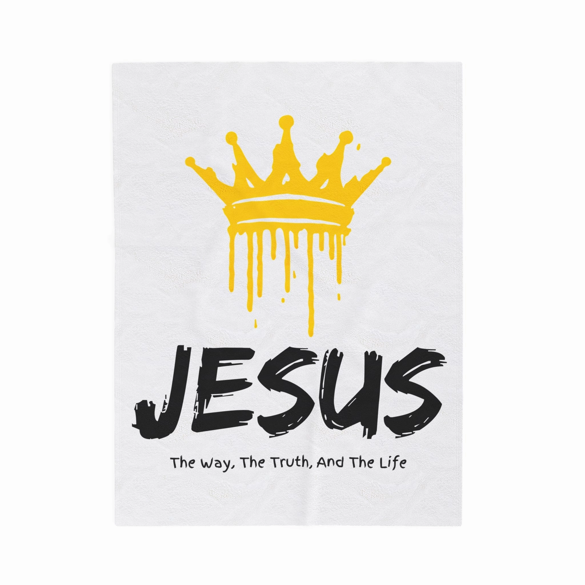 King Jesus Christian Blanket | Velveteen Plush