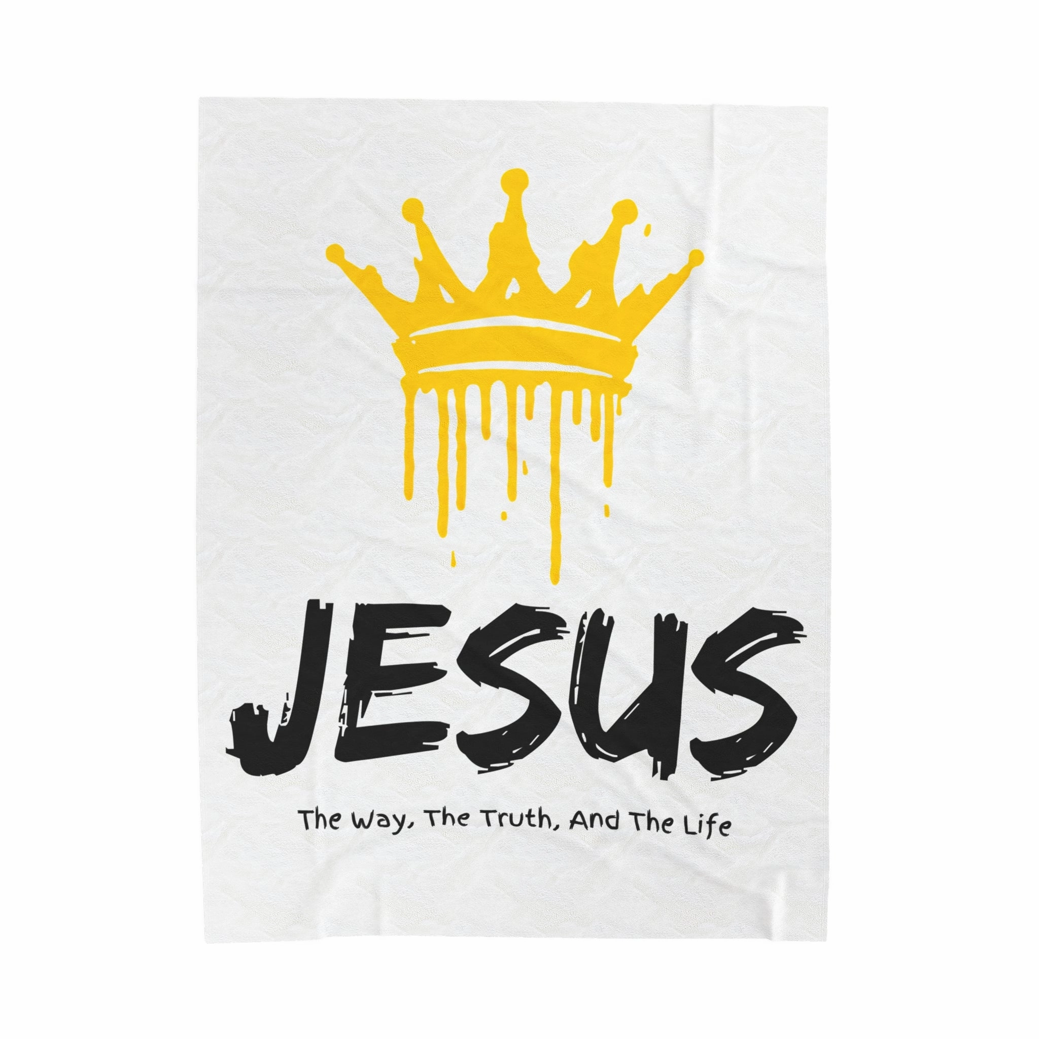 King Jesus Christian Blanket | Velveteen Plush
