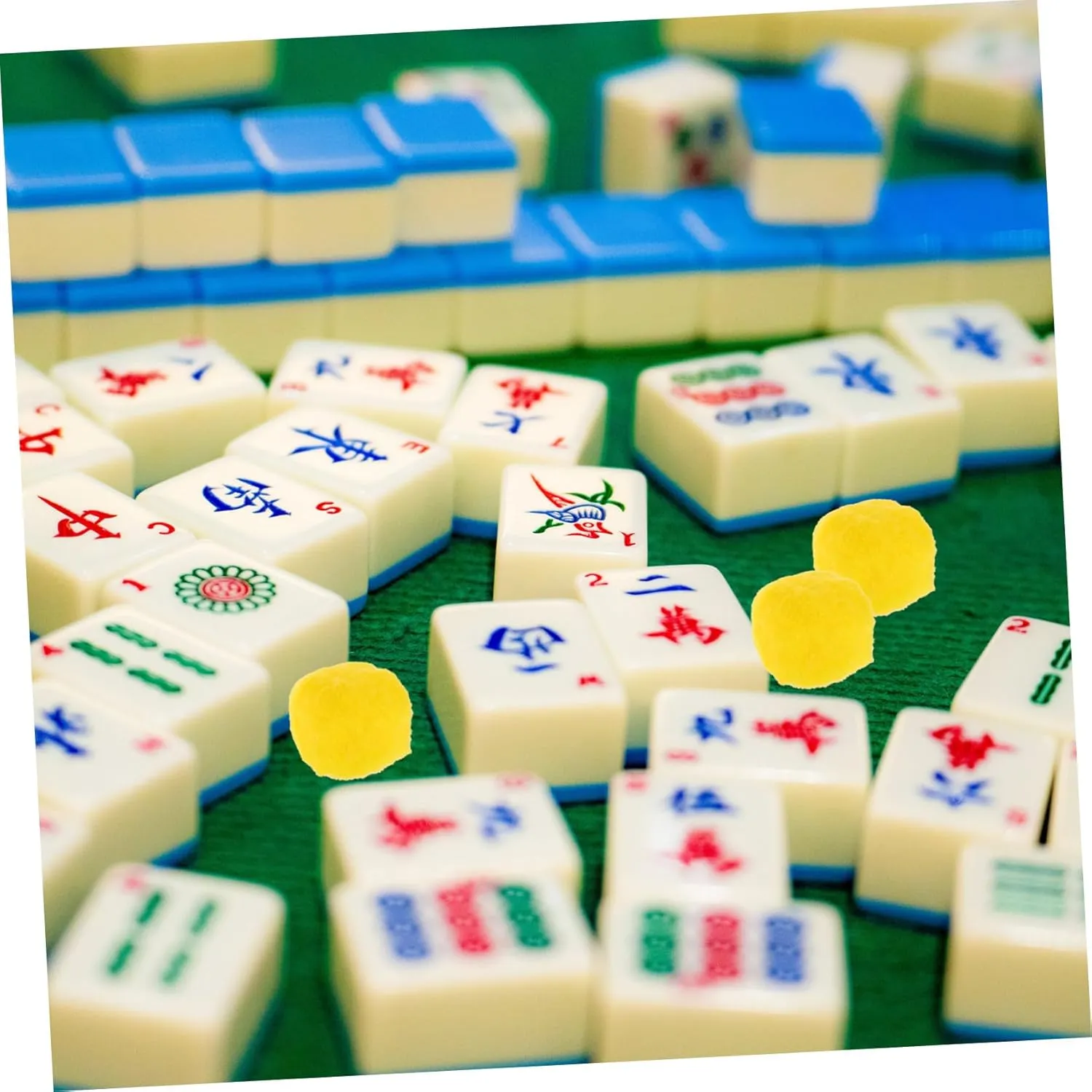 Kisangel Cleaning Ball Mahjong Tiles Accessory Table Large Only with Mahjong Machine Dust Catcher Mahjong