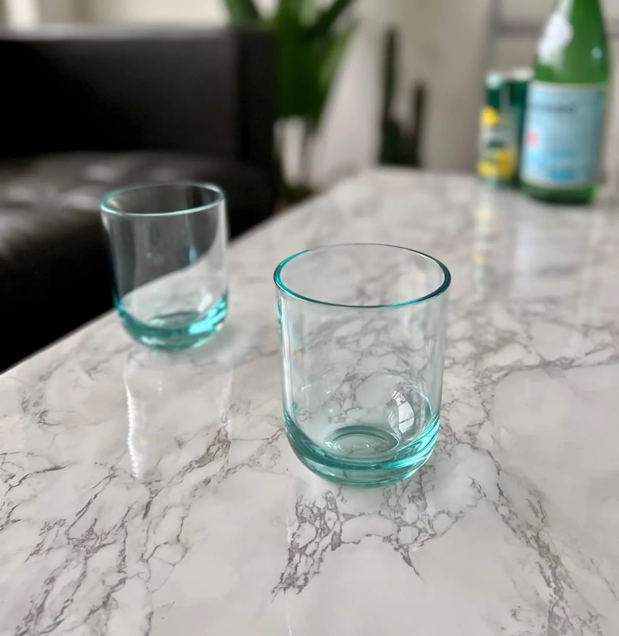 KLIFA- WASCO- 13 ounce, Set of 6, Acrylic Tumbler Drinking Glasses, BPA-Free, Plastic Drinkware, Dishwasher Safe Cups, Teal