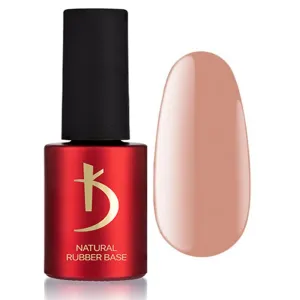 Kodi Professional Natural Rubber Base 12ml. (0.42 fl oz) Camouflage/Color, Pink, Beige, Rose, Ivory Gel LED/UV Nail Coat Soak Off Original   Gift Nail File (Rubber Base DARK BEIGE 15ml.)