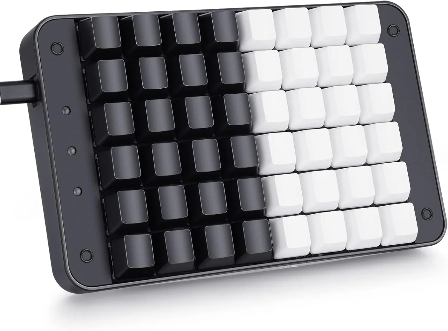 Koolertron One Handed Mechanical Gaming Keyboard, 48 Keys Fully Programmable Mini USB Macro Keyboard with OEM Gateron Red Switch, for Gamers/Designers/Video Editor