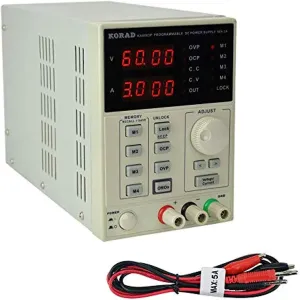 KORAD KA6003P - Programmable Precision Variable Adjustable 60V, 3A DC Linear Power Supply Digital Regulated Lab Grade