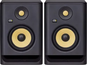 KRK RP5 Rokit 5 G4 Professional Bi-Amp 5" Powered Studio Monitor Pair, Black
