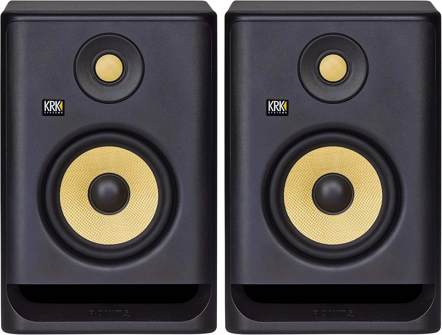 KRK RP5 Rokit 5 G4 Professional Bi-Amp 5" Powered Studio Monitor Pair, Black