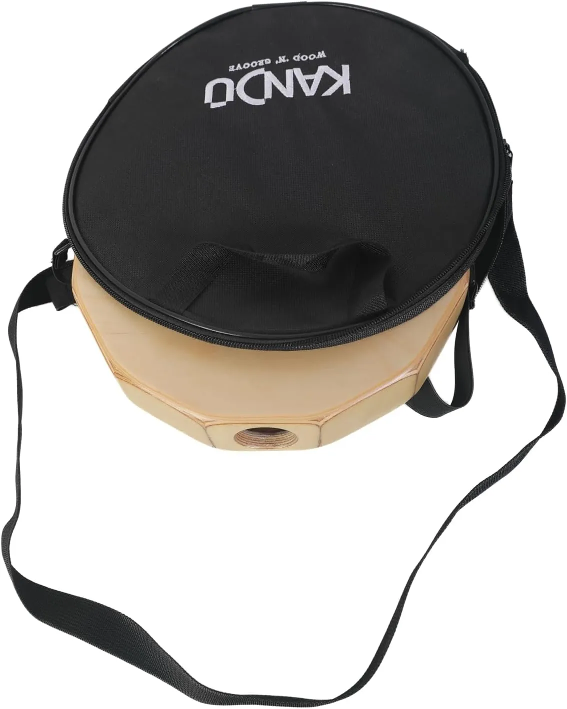 KTÄK -The First Handcrafted, Hand Drum Percussion, Two-Sound Cajón Body Snare, Portable Cajon by Kandu with Carry Case (Black)