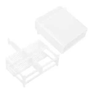 Lab Microscope Slides Case Slots Staining Rack Plastic Jar for Pathology Slides