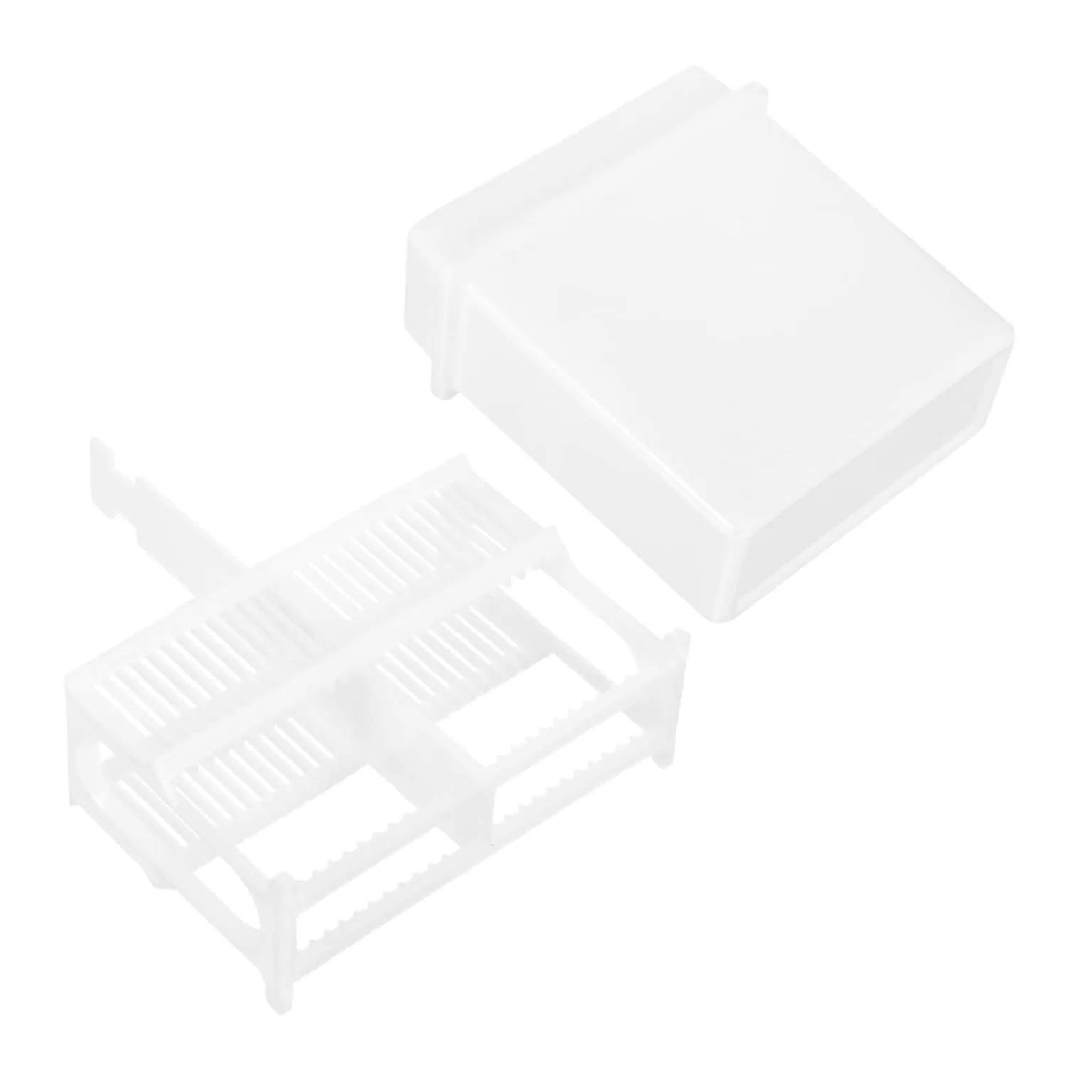 Lab Microscope Slides Case Slots Staining Rack Plastic Jar for Pathology Slides