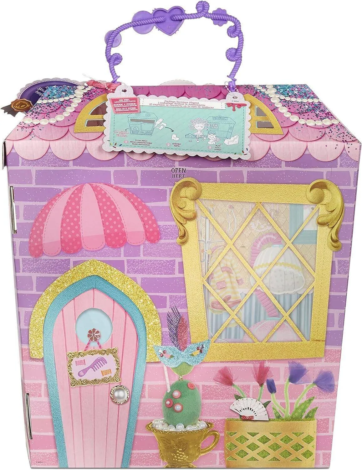 Lalaloopsy Silly Hair Doll Confetti Carnivale 13" Pink Cat Masquerade Ball