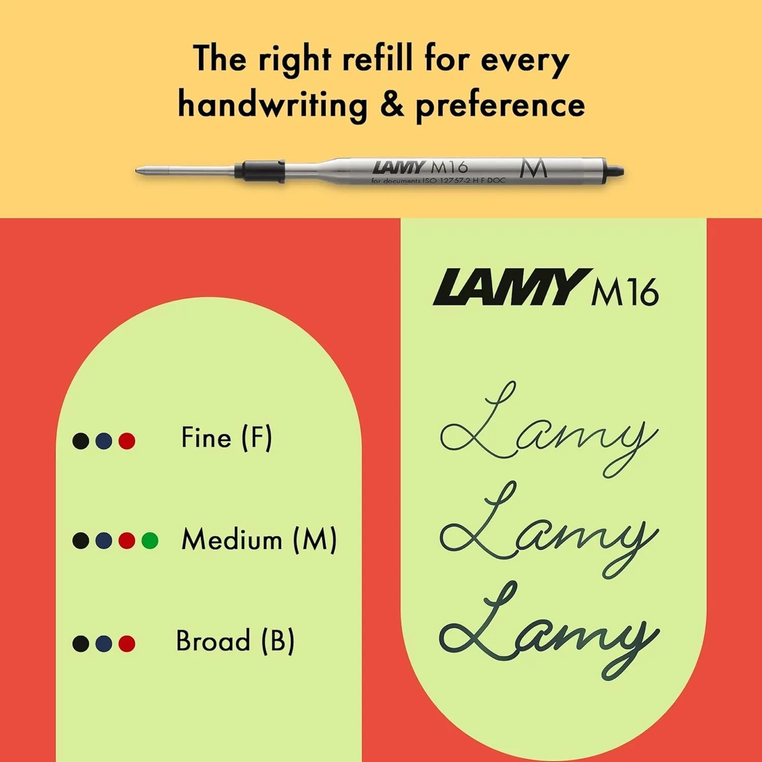 Lamy safari green - Ballpoint Pen with ergonomic grip & line width M - for pleasant long writing - made of robust ASA plastic – including large capacity refill M 16 in black