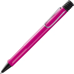 Lamy safari pink - Ballpoint Pen with ergonomic grip & line width M - for pleasant long writing - made of robust ASA plastic – including large capacity refill M 16 in black
