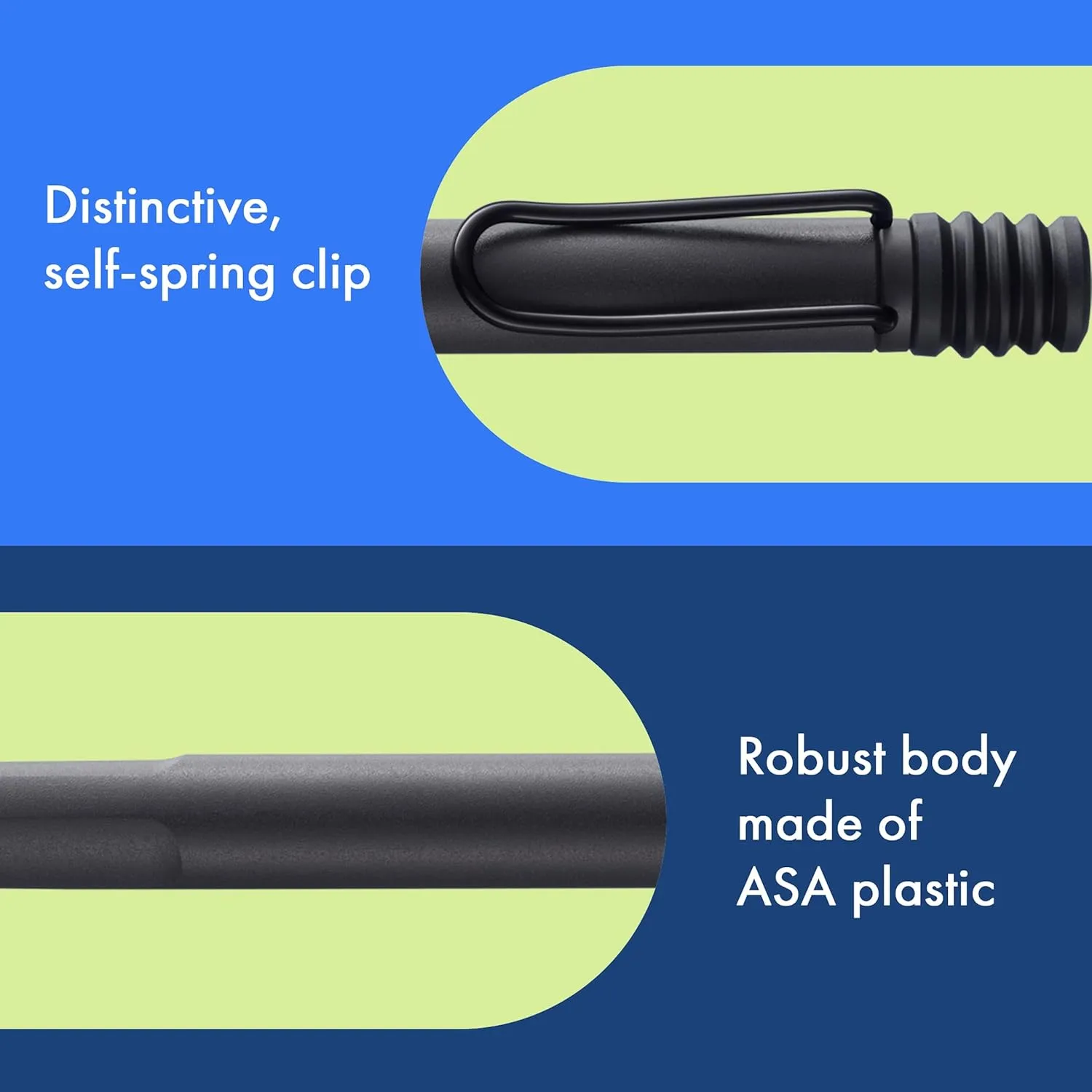 Lamy safari umbra - Ballpoint Pen with ergonomic grip & line width M - for pleasant long writing - made of robust ASA plastic – including large capacity refill M 16 in black