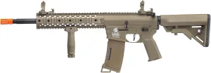 Lancer Tactical Gen 3 10" M4 Evo RIS Nylon Polymer Airsoft AEG Gun with Programmable Fast Trigger & Mosfet