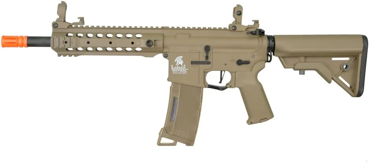 Lancer Tactical Gen 3 CQB M4 Airsoft with Programmable Mosfet/ETU-Electric Full/Semi-Auto AEG Rifle (Lipo Battery & Charger Included)