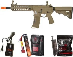 Lancer Tactical Gen 3 CQB M4 Airsoft with Programmable Mosfet/ETU-Electric Full/Semi-Auto AEG Rifle (Lipo Battery & Charger Included)
