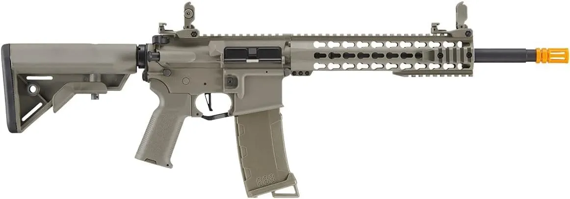 Lancer Tactical Gen 3 Programmable Trigger 10'' Keymod Lightweight Durable Polymer M4 Airsoft AEG with Lipo Battery & Charger (ETU & MOSFET Included)