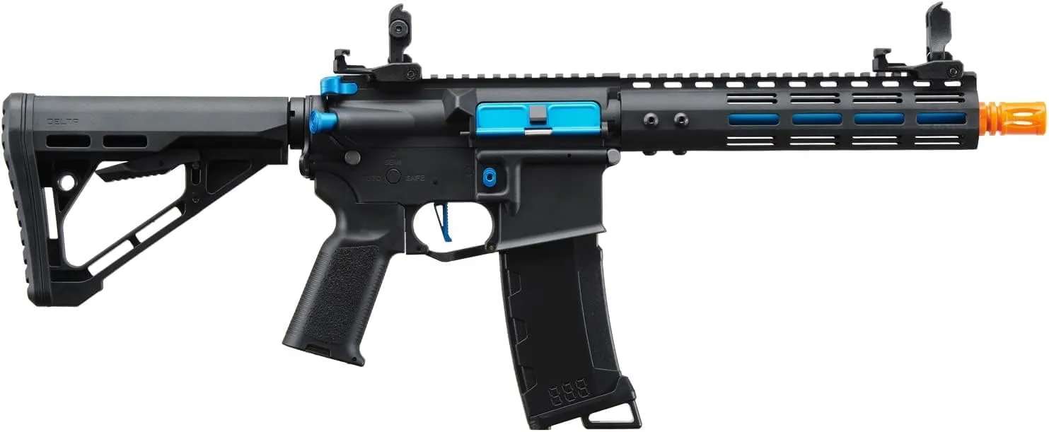 Lancer Tactical Gen 3 Programmable Trigger Archon MLOCK 9" Lightweight Durable Polymer M4 Airsoft MLOK AEG w/Lipo Battery & Charger (ETU & MOSFET Included)