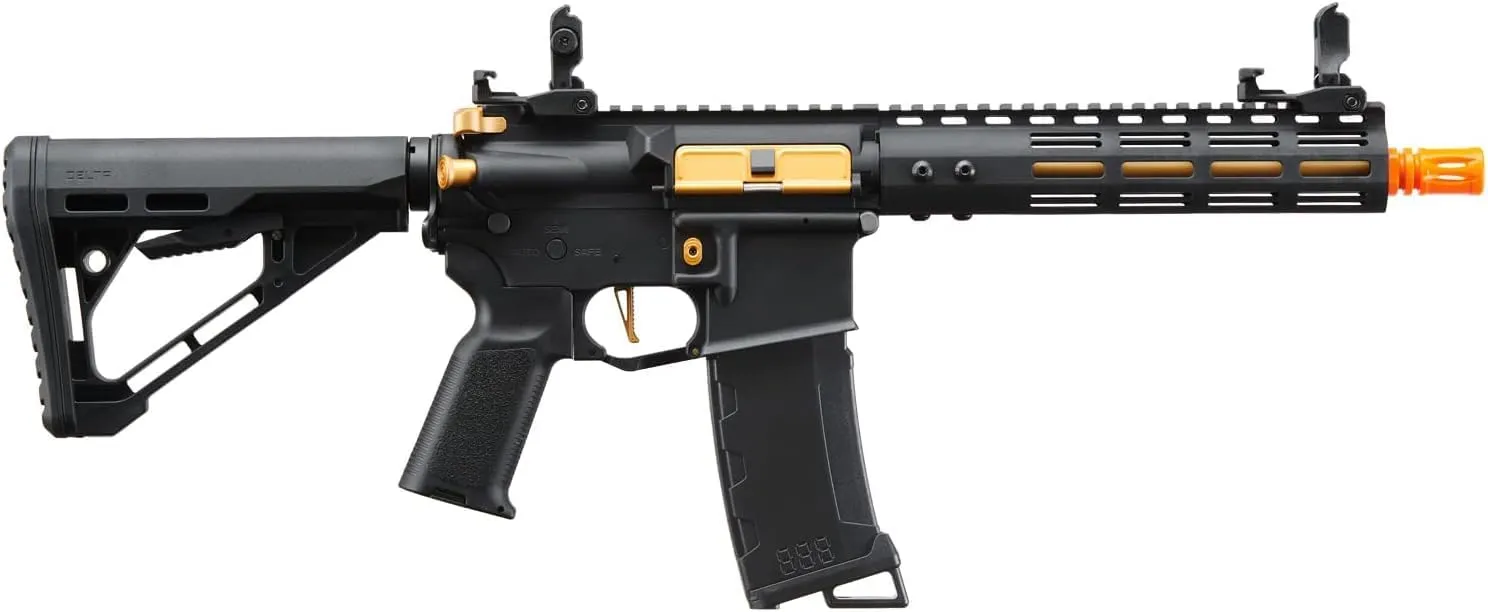 Lancer Tactical Gen 3 Programmable Trigger Archon MLOCK 9" Lightweight Durable Polymer M4 Airsoft MLOK AEG w/Lipo Battery & Charger (ETU & MOSFET Included)