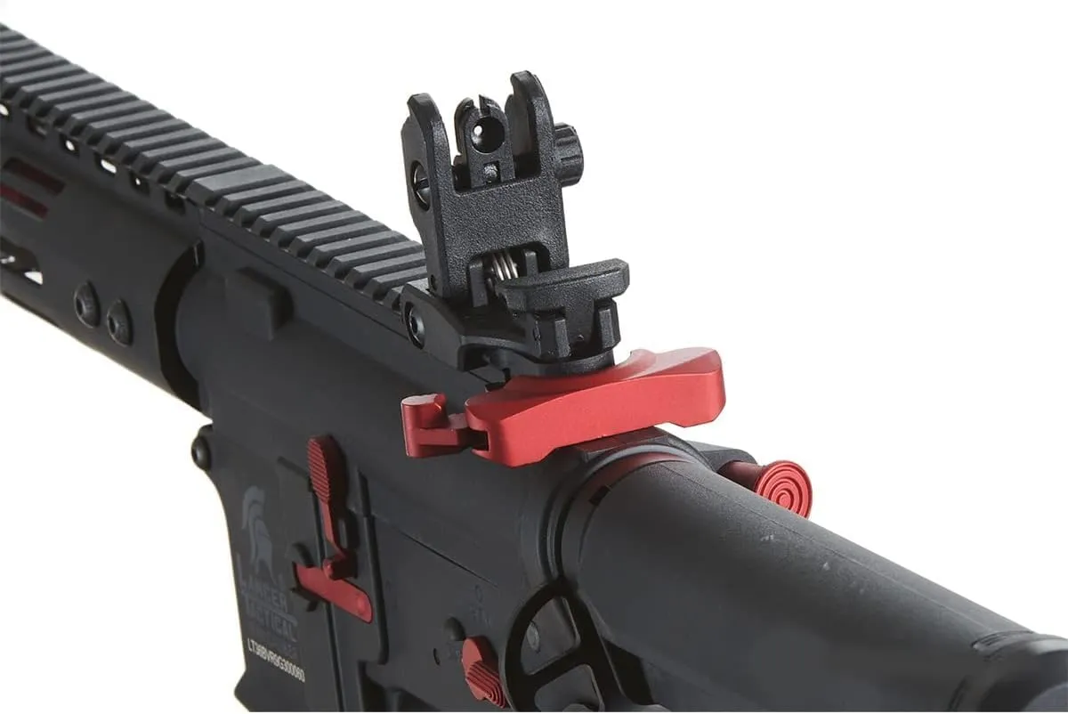 Lancer Tactical Gen 3 Programmable Trigger Archon MLOCK 9" Lightweight Durable Polymer M4 Airsoft MLOK AEG w/Lipo Battery & Charger (ETU & MOSFET Included)