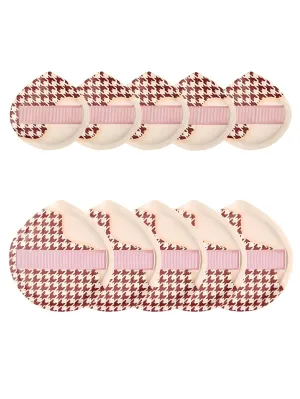 Large Makeup Sponge Puff Set – 6PCS Cotton Powder Puff for Wet and Dry Use, Reusable Cosmetic Beauty Blender Large Round and Teardrop Shape Makeup Puff Sponge for Foundation Application