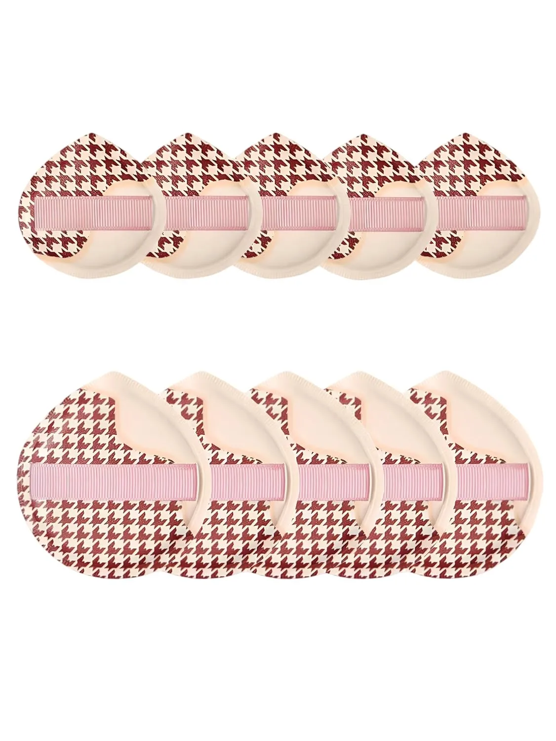 Large Makeup Sponge Puff Set – 6PCS Cotton Powder Puff for Wet and Dry Use, Reusable Cosmetic Beauty Blender Large Round and Teardrop Shape Makeup Puff Sponge for Foundation Application